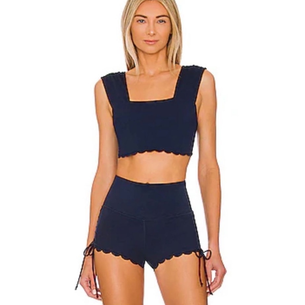 Free People X FP Movement Suns Out Top and Bottoms in Navy